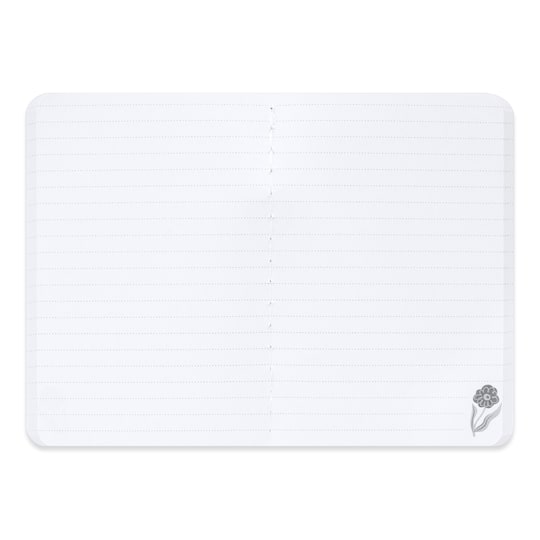 4" x 6" Black & White Print Lined Softcover Journals, 3ct. by Recollections™